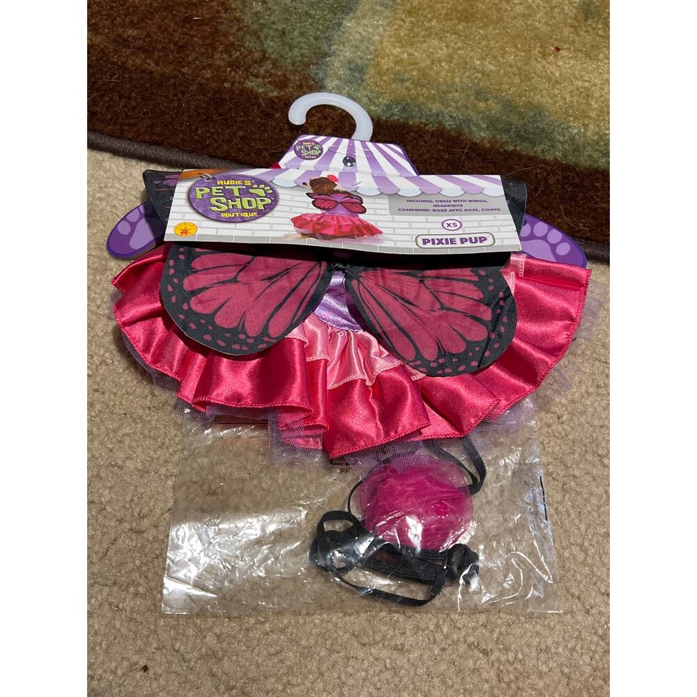 Rubie's Pet shop boutique dog pixie pup Costume, X-Small, Pink and Purple Fairy - Picture 3 of 6
